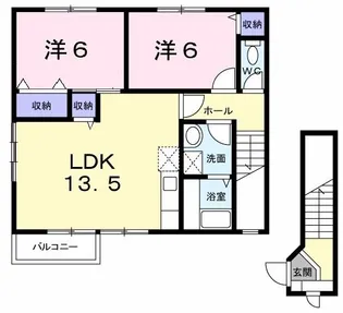 エクセル 十市【2階】の間取り