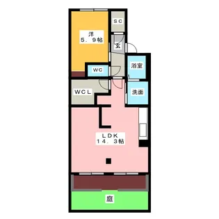 ボナール応時【1階】の間取り