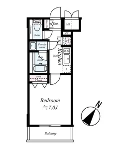 コンシェリア大塚ヒルサイドスクエア【2階】の間取り