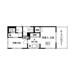 ARシティ四谷【3階】の間取り