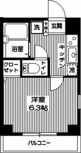 ヴェルト池袋ウエストフォート【8階】の間取り