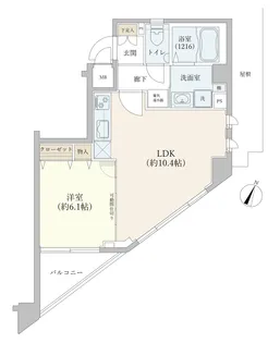 ダイナシティ明大前【2階】の間取り