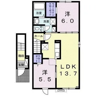 レインボー【2階】の間取り