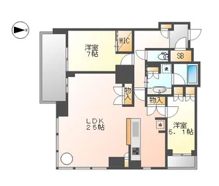 グランドメゾン名古屋駅【10階】の間取り