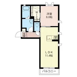 プラタナス元今泉 A【2階】の間取り