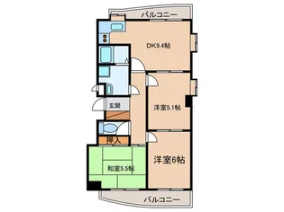 KH南下原マンション【2階】の間取り