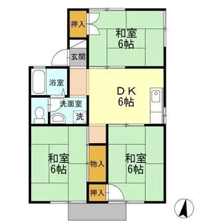 プレジール堀溝 A棟【1階】の間取り