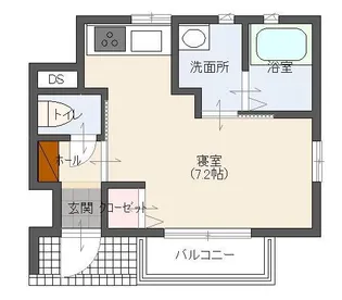 ネオブラッサムN【1階】の間取り