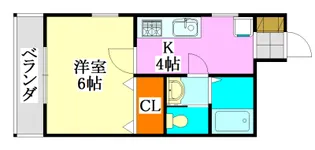 ル・ボンヌール【1階】の間取り