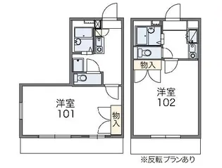 レオパレス金屋橋【1階】の間取り