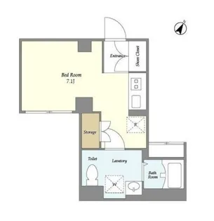 ジニア不動前【5階】の間取り