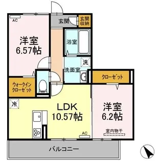 アムールパレス【3階】の間取り