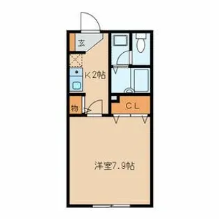 ヴィラ・バンフ【2階】の間取り