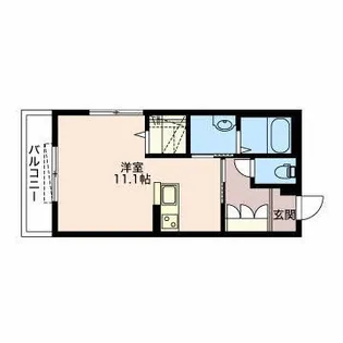 M.Flat-草薙 (T)【2階】の間取り