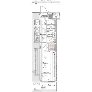 レグラス荏原中延【8階】の間取り