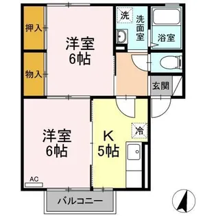コスミオン【2階】の間取り