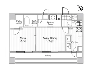 BlanCiel南蒲田【10階】の間取り