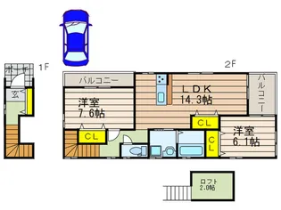 セブンス スクエアの間取り