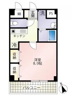 第22友建ビル【3階】の間取り