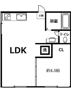カネマタハイツ【1階】の間取り