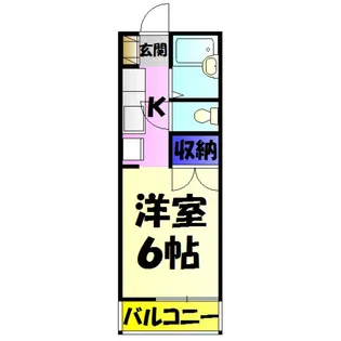 メゾンキタバラ第2【1階】の間取り