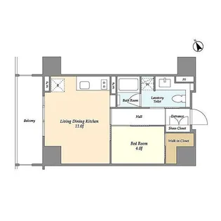 ASPRIME八丁堀【4階】の間取り