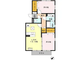 パークサイドA【1階】の間取り