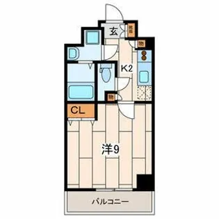 La Bella Vita 横浜大通り公園【2階】の間取り