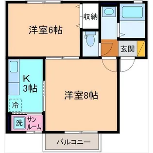 メゾン・ボヌール【2階】の間取り