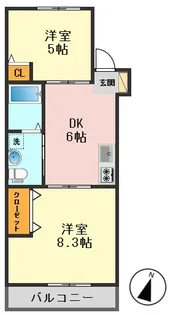 パインヒル17【1階】の間取り