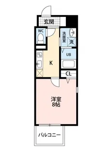 プランドール西子飼【9階】の間取り