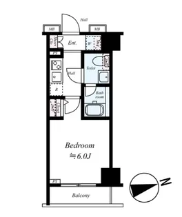 メインステージ北千住III【4階】の間取り