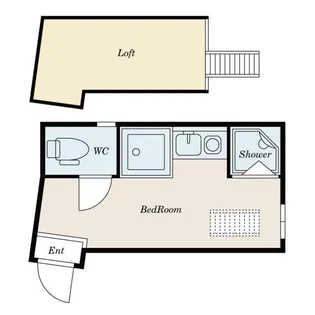 サークルハウス上野壱番館【1階】の間取り
