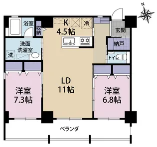 CASA ZERO(カーサゼロ)【3階】の間取り