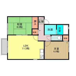 セジュールSATO C【1階】の間取り