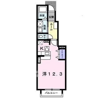 ヴァンベール A【1階】の間取り