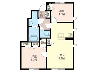 シンフォニー・S【1階】の間取り