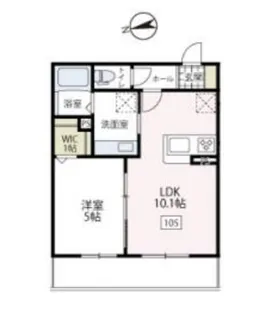 ノーサ・ルーチェ【1階】の間取り