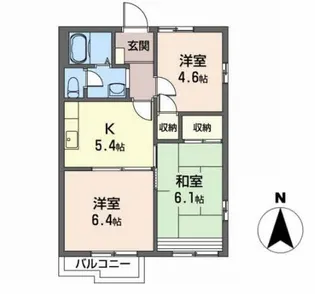 クアドリフォリオ【2階】の間取り