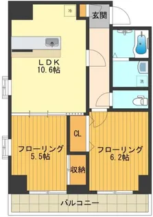 アクロス立川I【4階】の間取り