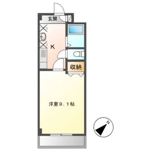 竹の山シールドハイツ【2階】の間取り