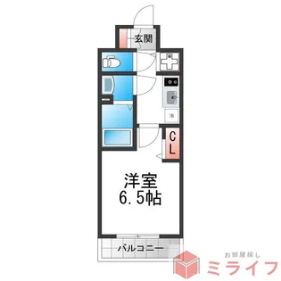 アドバンス大阪バレンシア【5階】の間取り