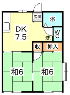 メゾン庭瀬 B【2階】の間取り