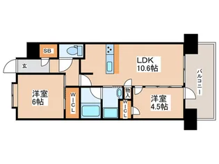 プレミスト昭島モリパークグラン【4階】の間取り