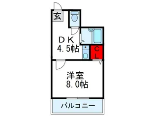 ファ-スト石丸【1階】の間取り