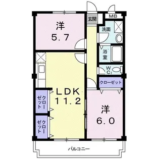 アンティエール【3階】の間取り
