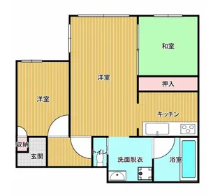 ファミール喜多見【1階】の間取り