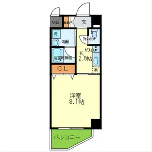 ザッツコート浜町【2階】の間取り