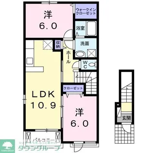 ミニヨンパレ I【2階】の間取り
