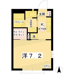 カサベルデB【1階】の間取り